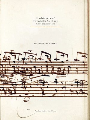 cover image of Harbingers of Twentieth-Century Neo-classicism